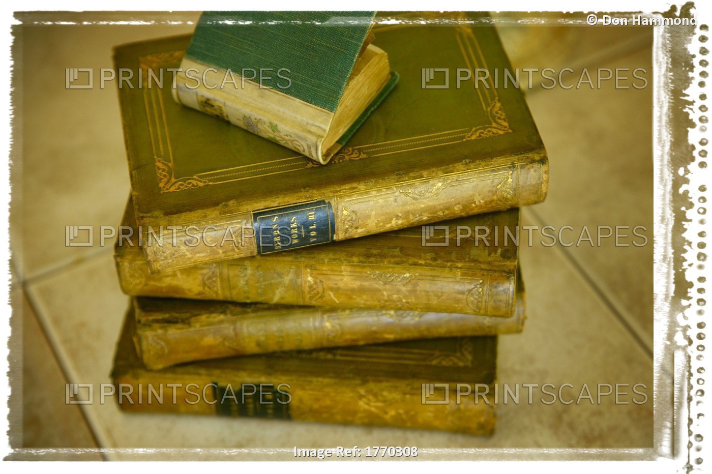 Stack Of Antique Books