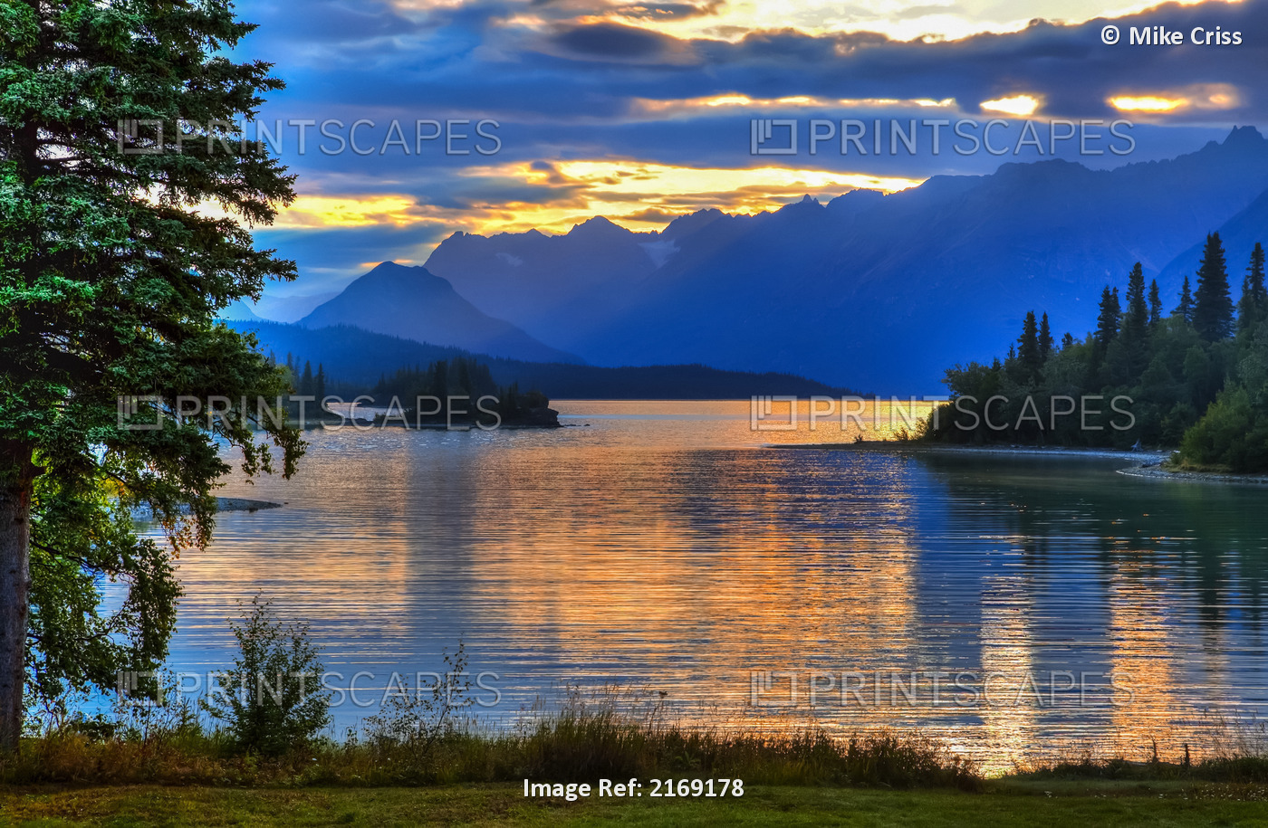Sunrise On Lake Clark In Lake Clark National Park, Southcentral, Alaska, Hdr ...