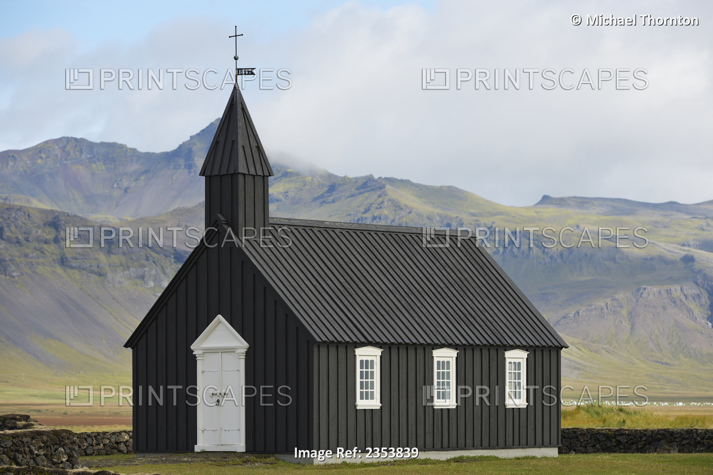 Budir Church; Stadarsveit, Snaefellsnes, Iceland