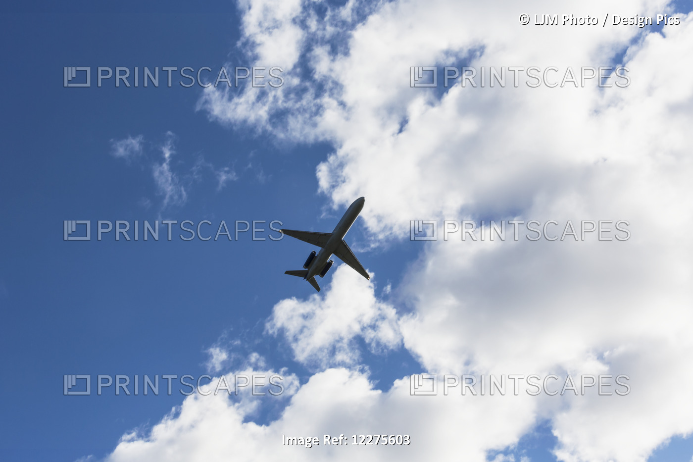 Airplane Leaving Anchorage Airport: Anchorage, Alaska, United States Of America