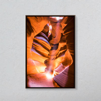 A scene in antelope canyon a narrow canyon carved out of the sandstone found on the navajo nation re