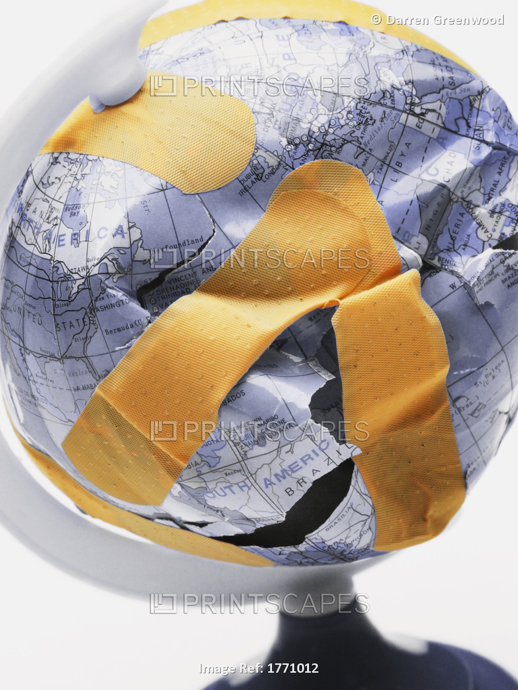 Broken Patched Globe