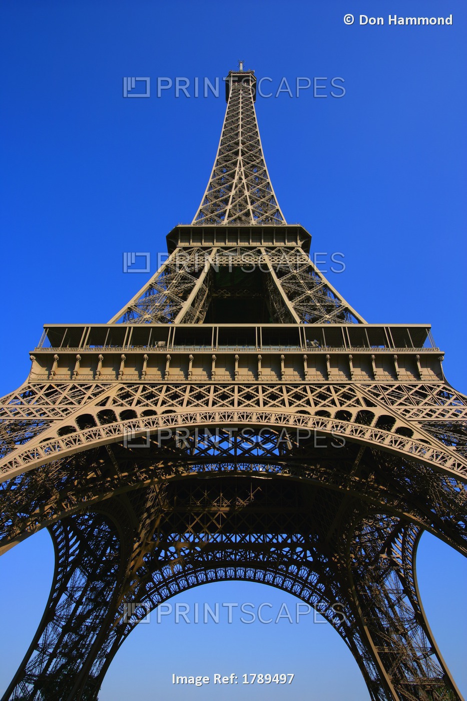 Low Angle Of Eiffel Tower