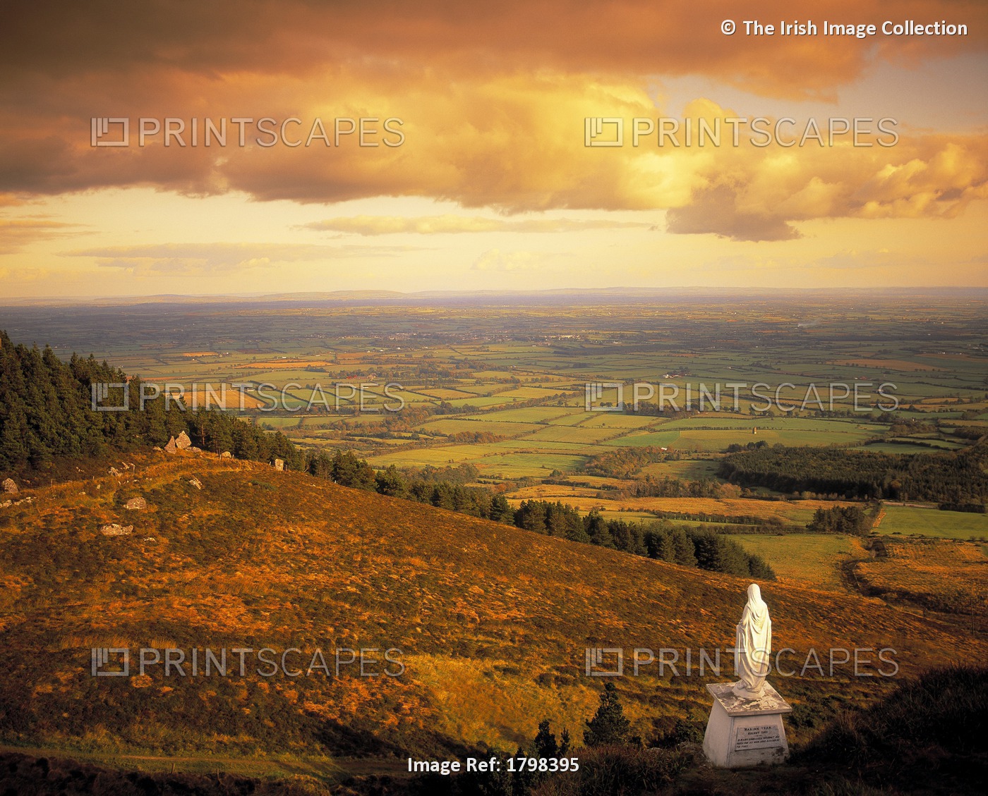 Devil's Bit Mountain, Templemore, Co Tipperary, Ireland; Statue Of The Madonna