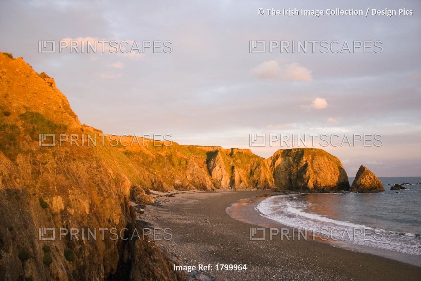 Copper Coast, County Waterford, Ireland, Beach Near Annestown