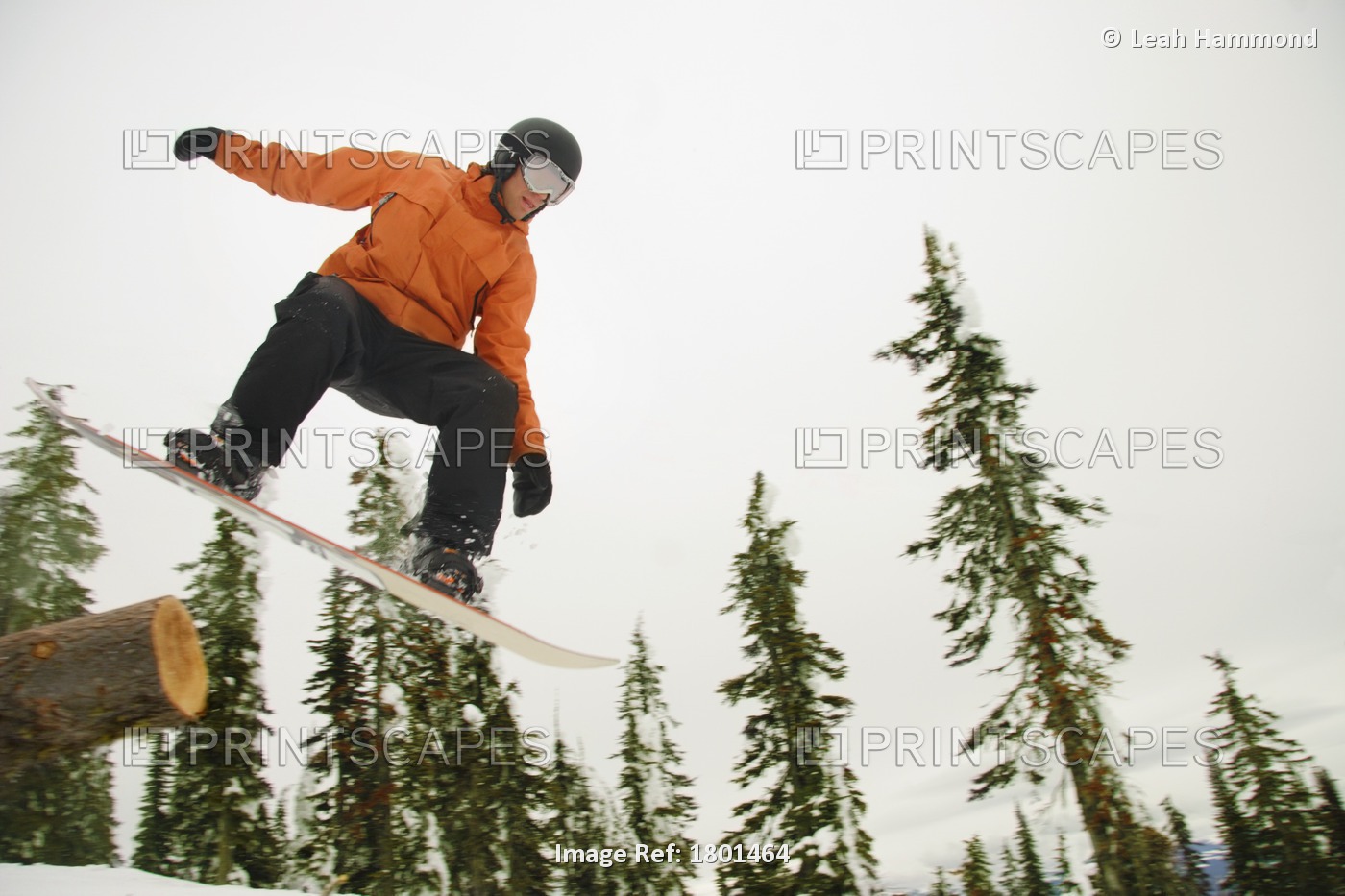 Snowboarder In Mid Air