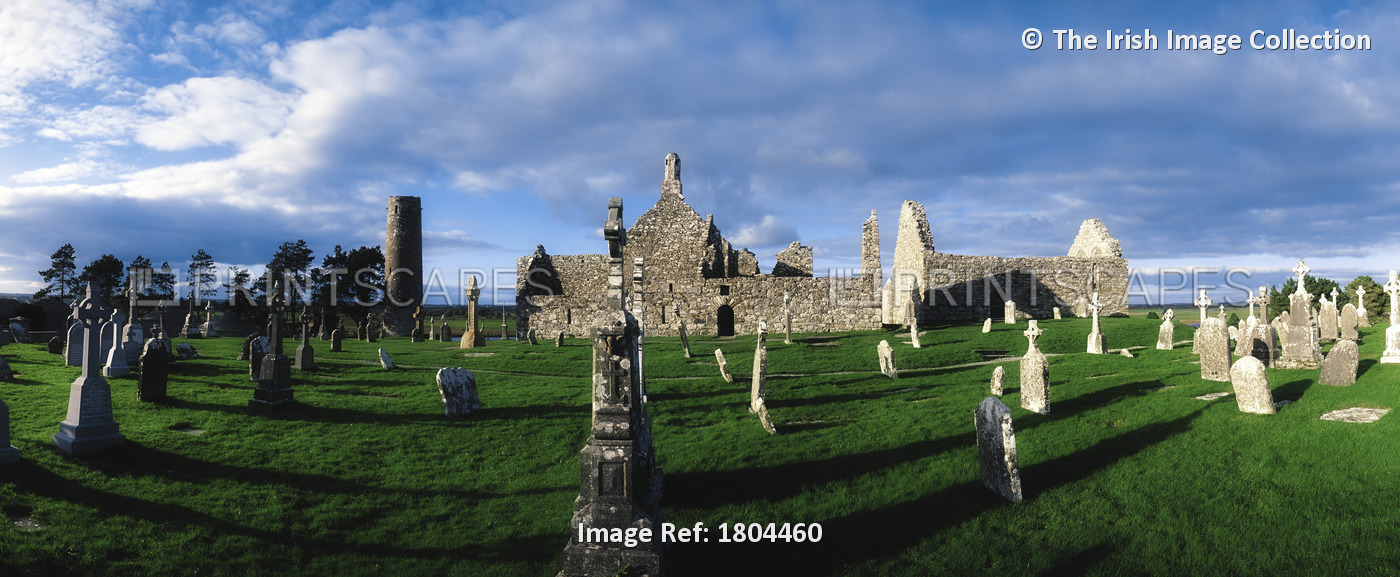 Clonmacnoise, Co Offaly, Ireland; Monastery Established In 545 Ad