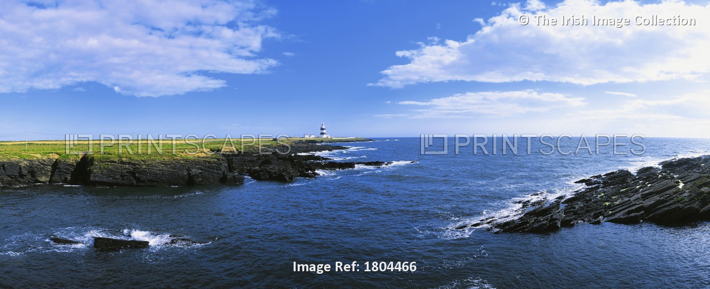 Hook Lighthouse, Co Wexford, Ireland; Lighthouse On The Celtic Sea