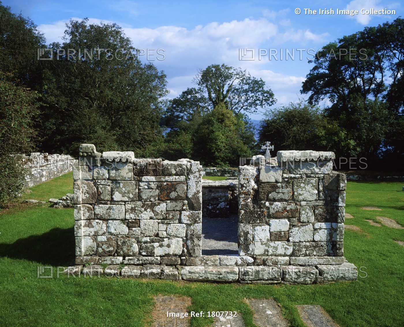 Inishcealtra (Holy Island), Lough Derg, Co Clare, Ireland; Graveyard
