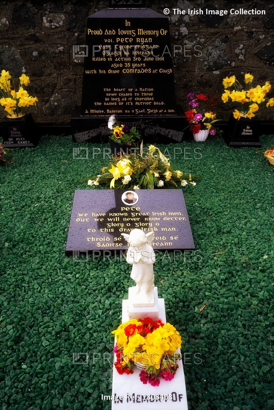 Ardboe, Co Tyrone, Ireland; Graves Of People Killed In The Conflict In Northern ...