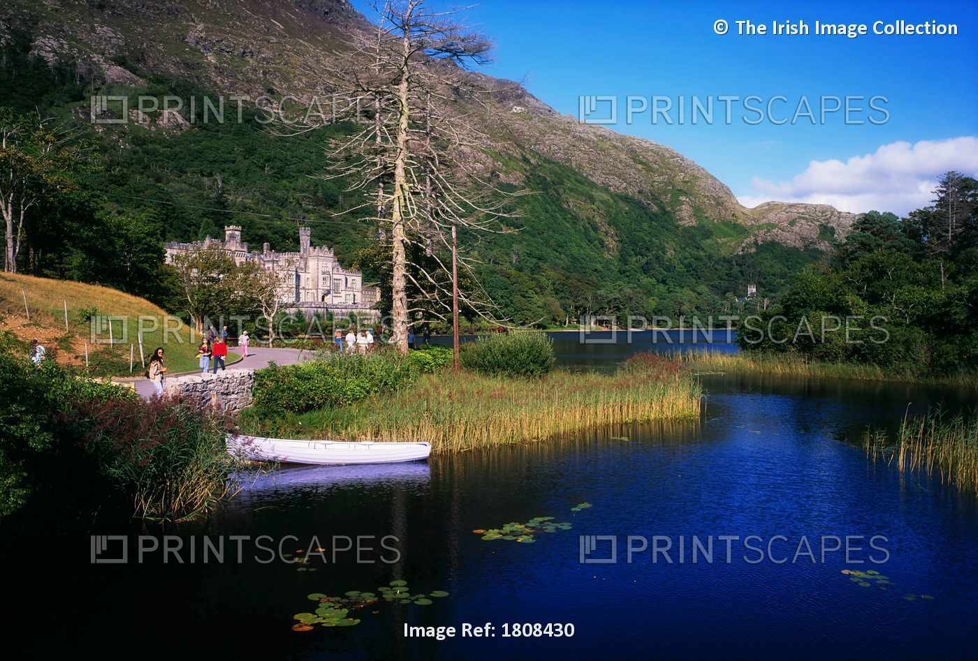 Kylemore Abbey, Co Galway, Ireland; 19Th Century Benedictine Abbey On A Lake
