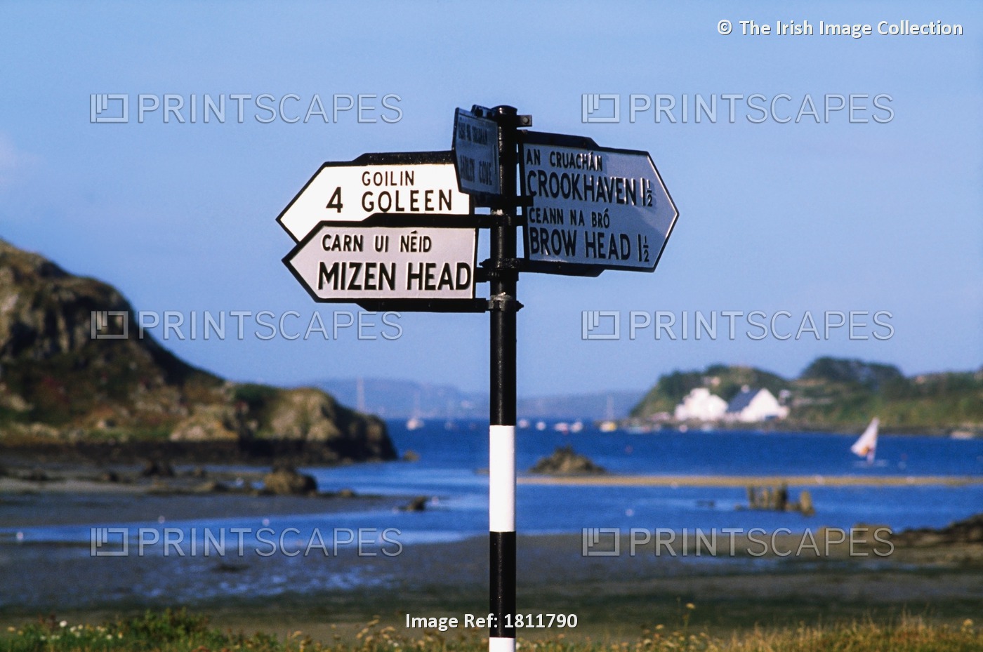 Directional Street Sign; County Cork, Ireland