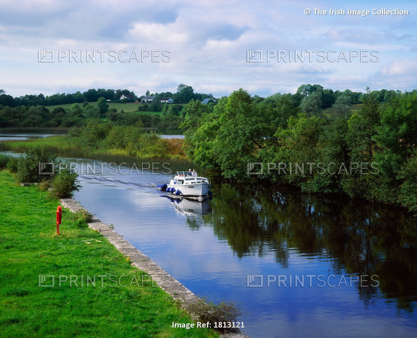 River Cruising On The River Shannon/Jamestown Canal, Co Leitrim, Ireland