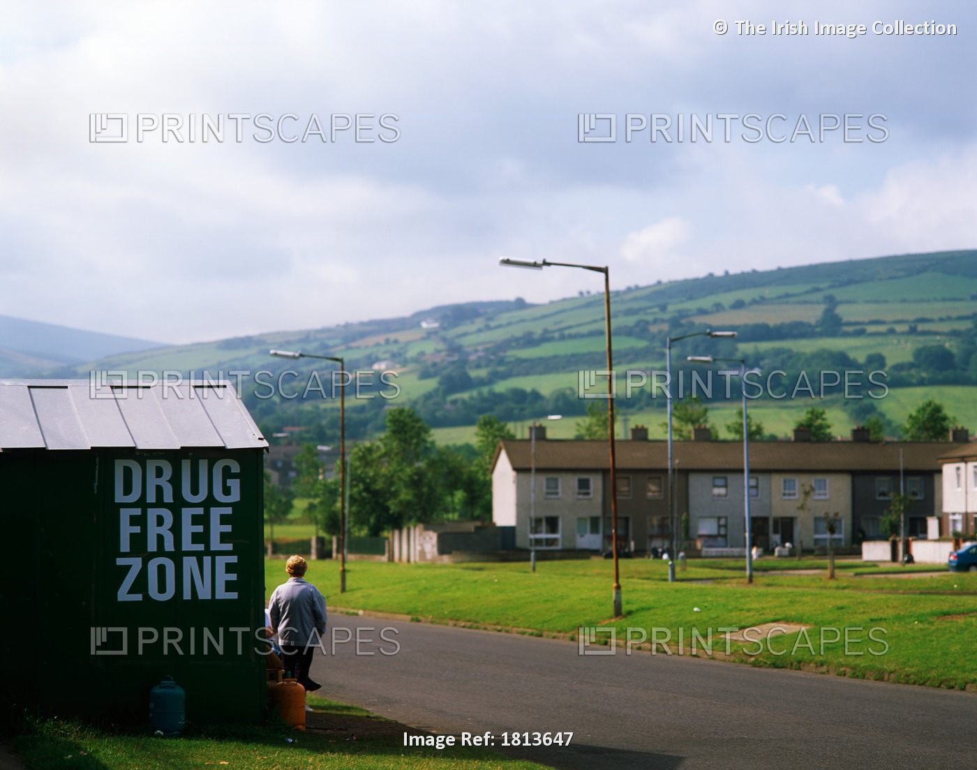 Sign Saying Drug Free Zone, Tallaght County Dublin