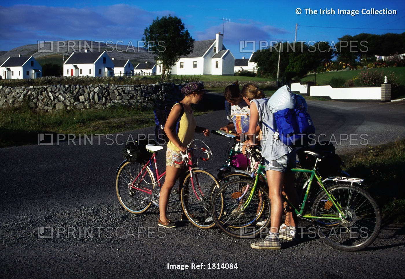 The Burren, Co Clare, Ireland, People Cycling