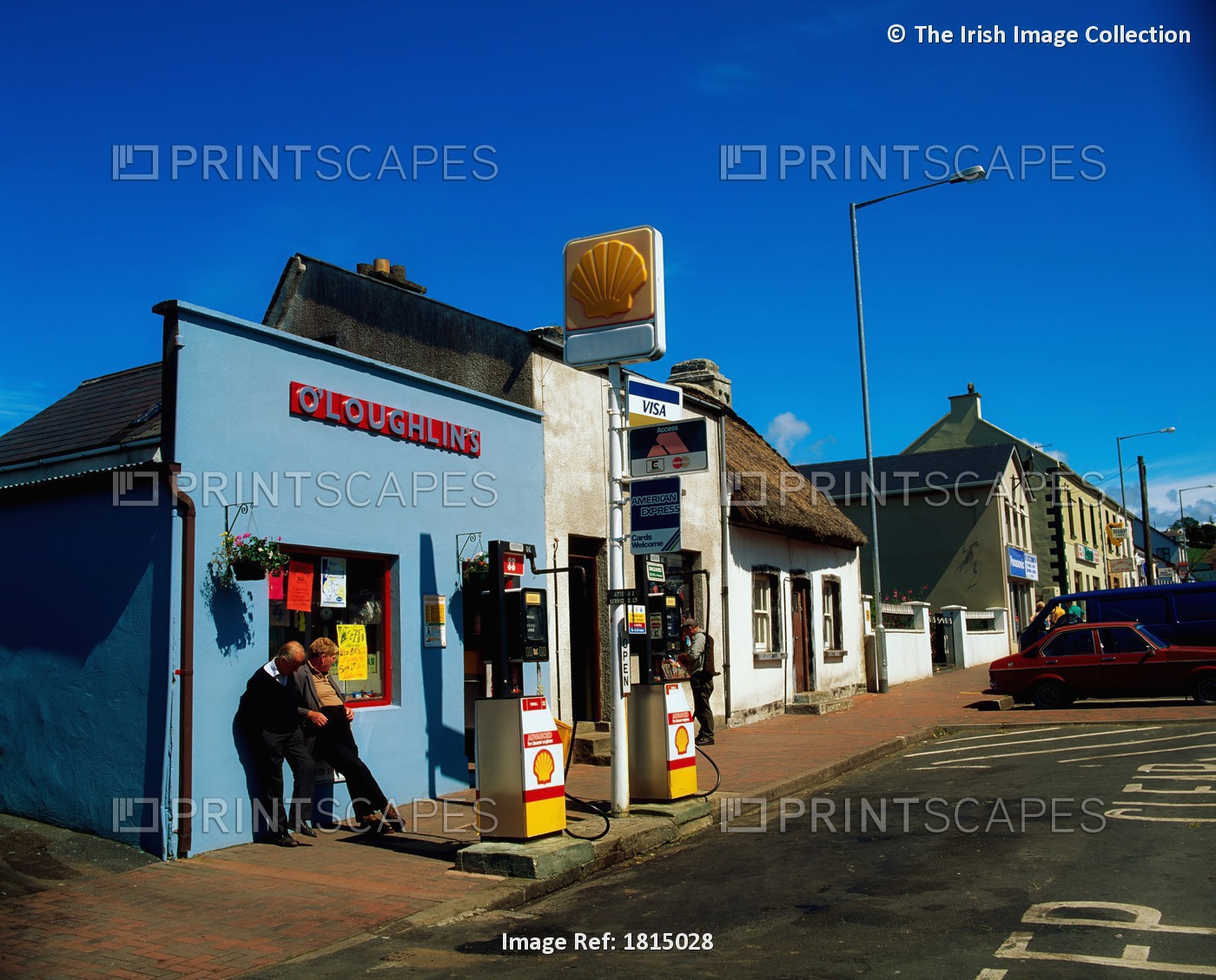 Lisnaskea, Co Fermanagh, Northern Ireland, Shell Garage And Service Station On ...