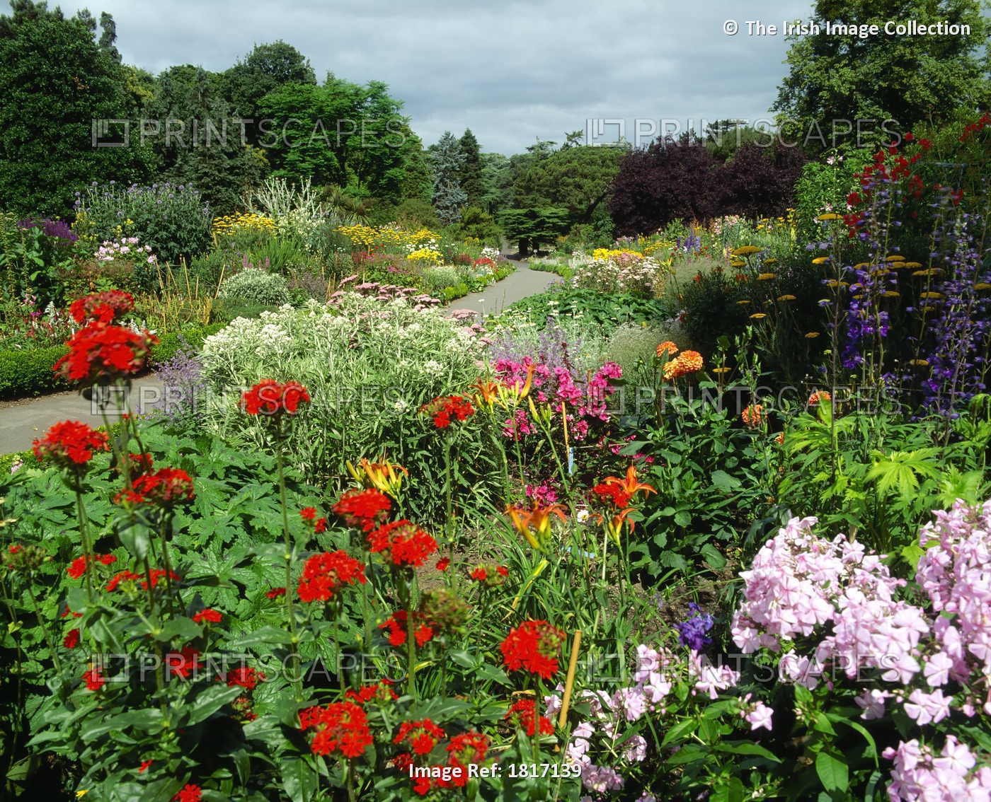 Double Herbaceous Border, National Botanic Gardens, Dublin, Ireland