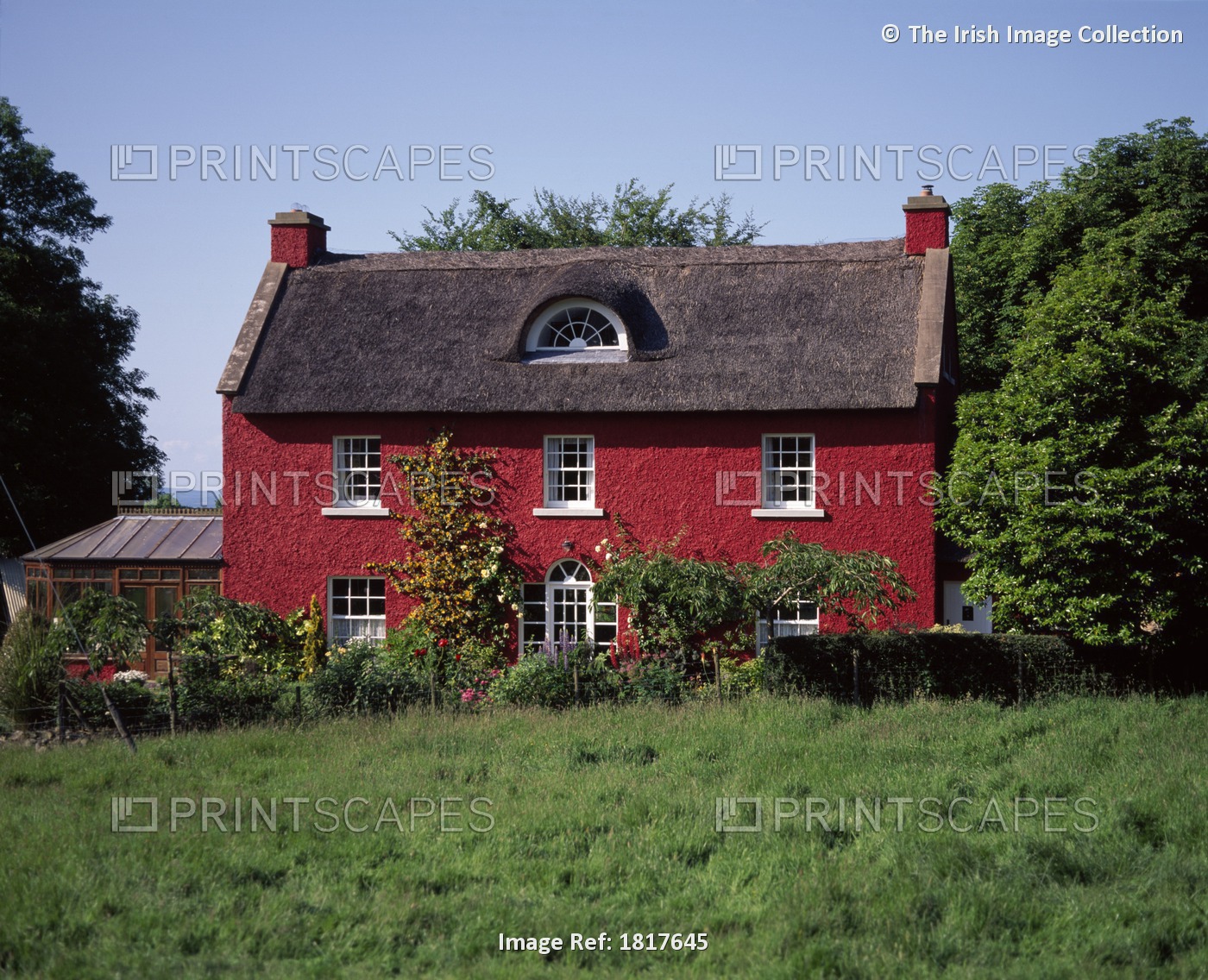 Lower Lough Erne, Near Enniskillen, Co Fermanagh, Ireland; House With A ...
