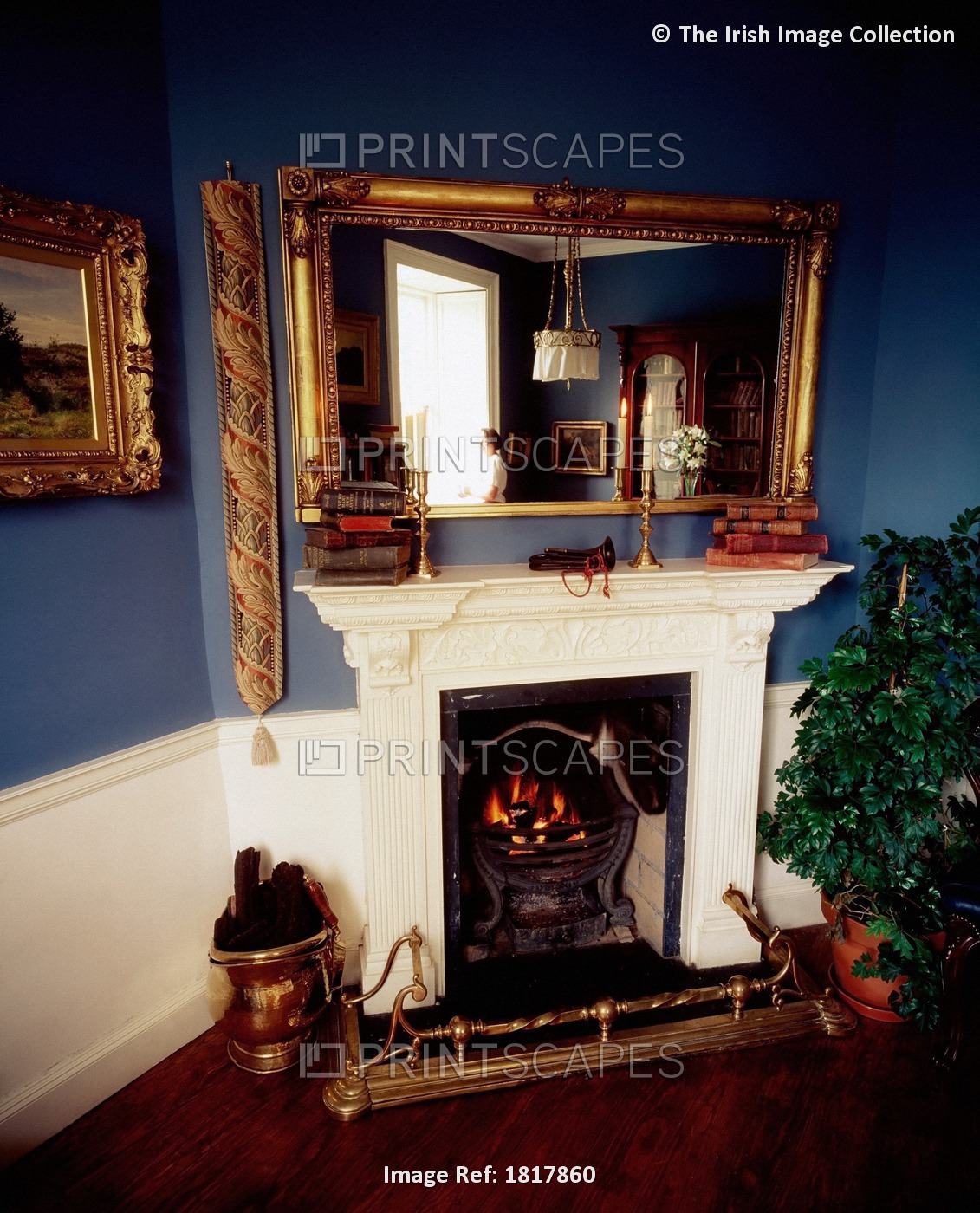 Frybrook House, Boyle, Co Roscommon, Ireland; Fireplace In An 18Th Century Home