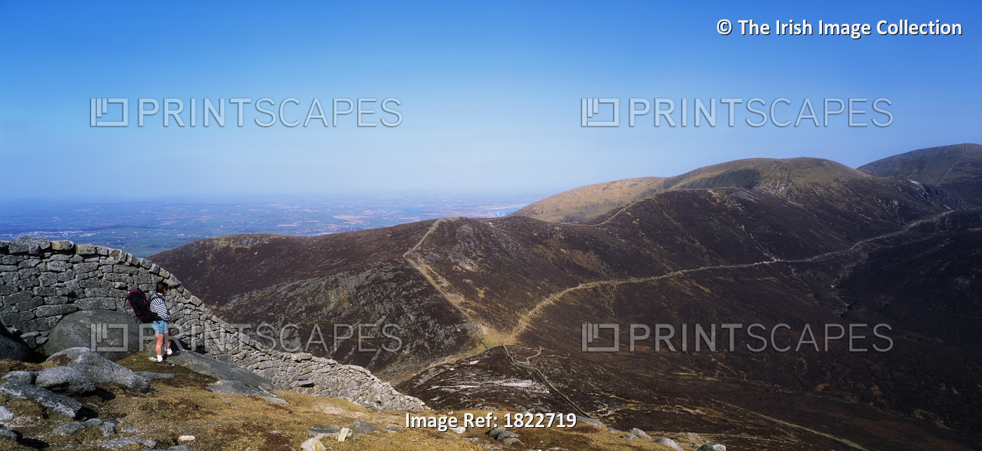 The Mourne Mountains, Co Down, Northern Ireland, Hare's Gap And Brandy Pad