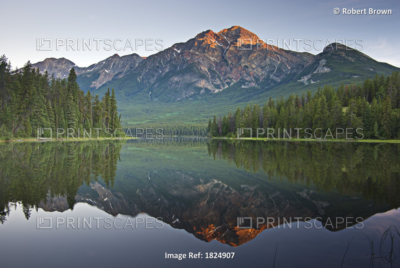 Mountain Reflection, Pyramid Mountain, Jasper, Alberta, Canada