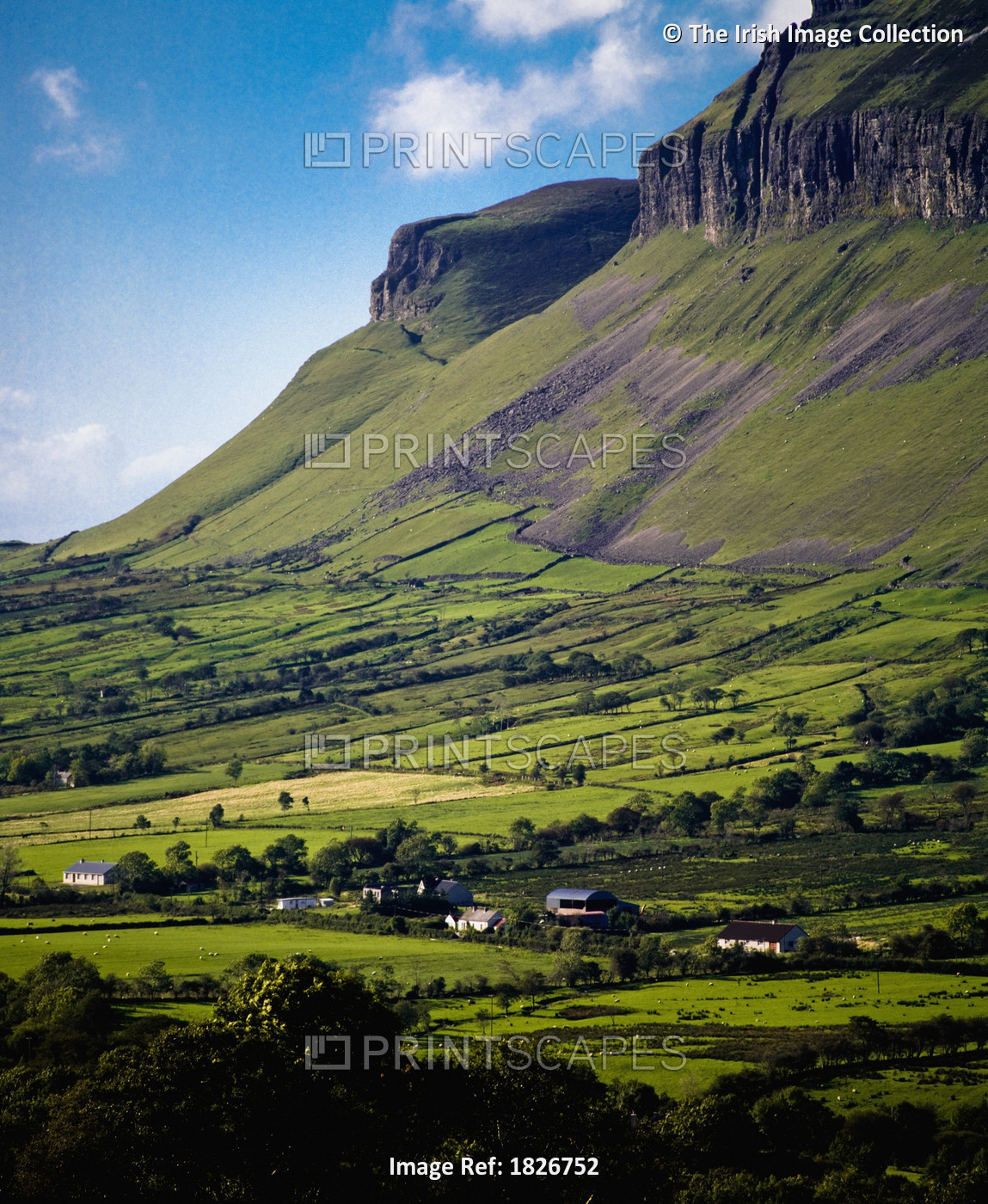 Ben Bulben, County Sligo, Ireland; Glacial Valley Landscape