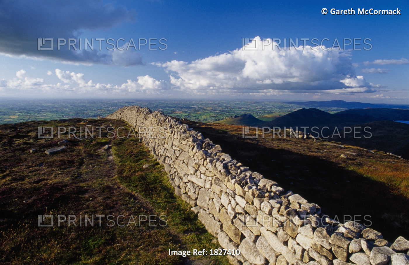 Batts Wall, Mourne Mountains, County Down, Northern Ireland