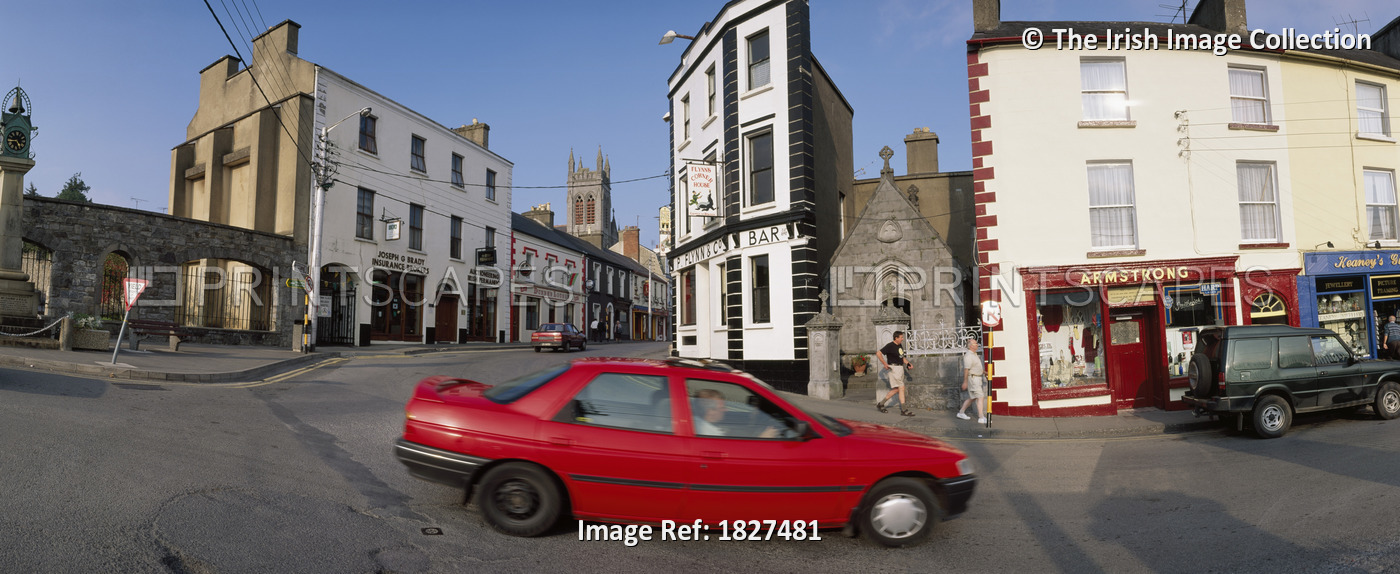 Carrick-On-Shannon,Co Leitrim,Ireland; Street Scene Of Carrick-On-Shannon