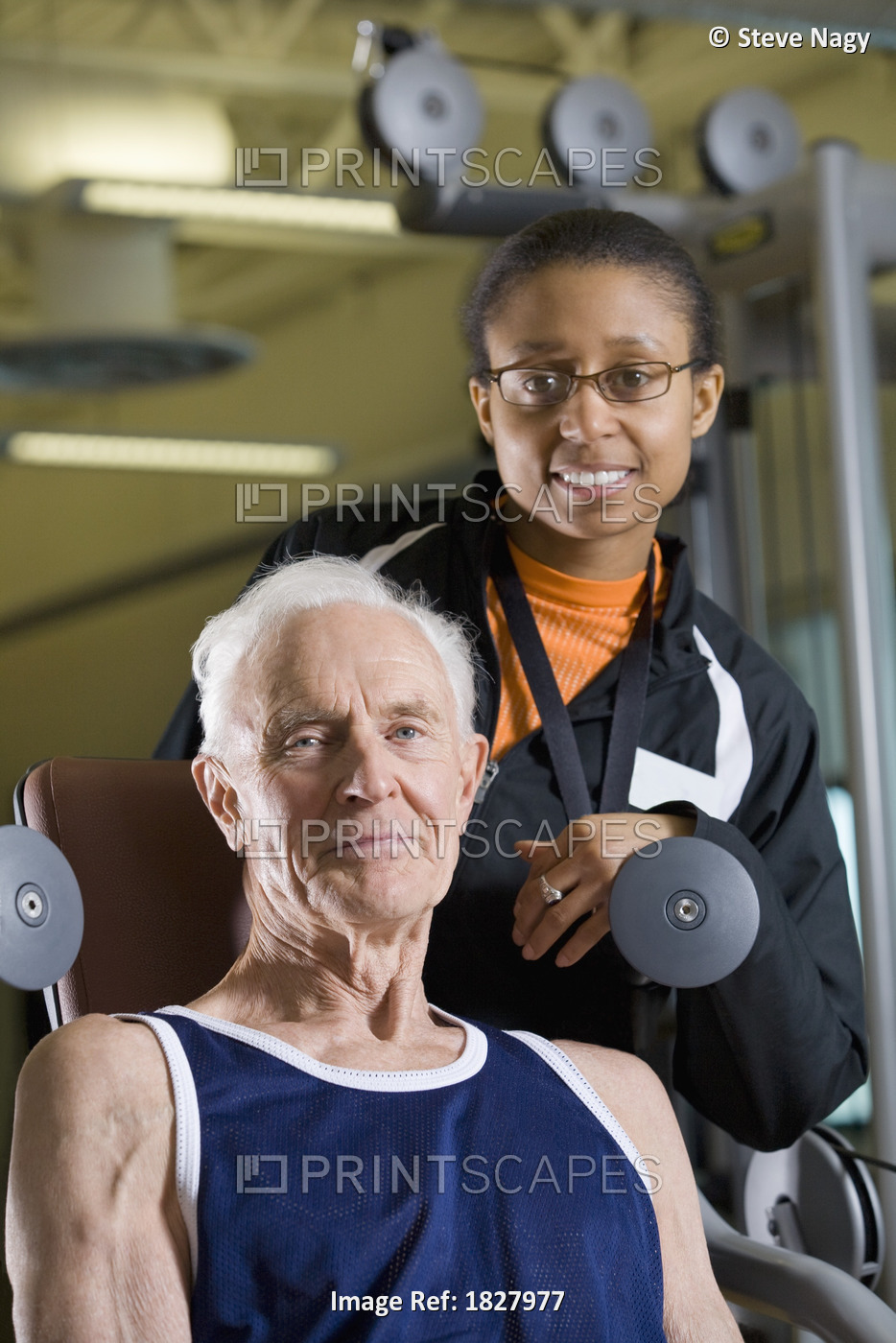 Man With A Personal Trainer