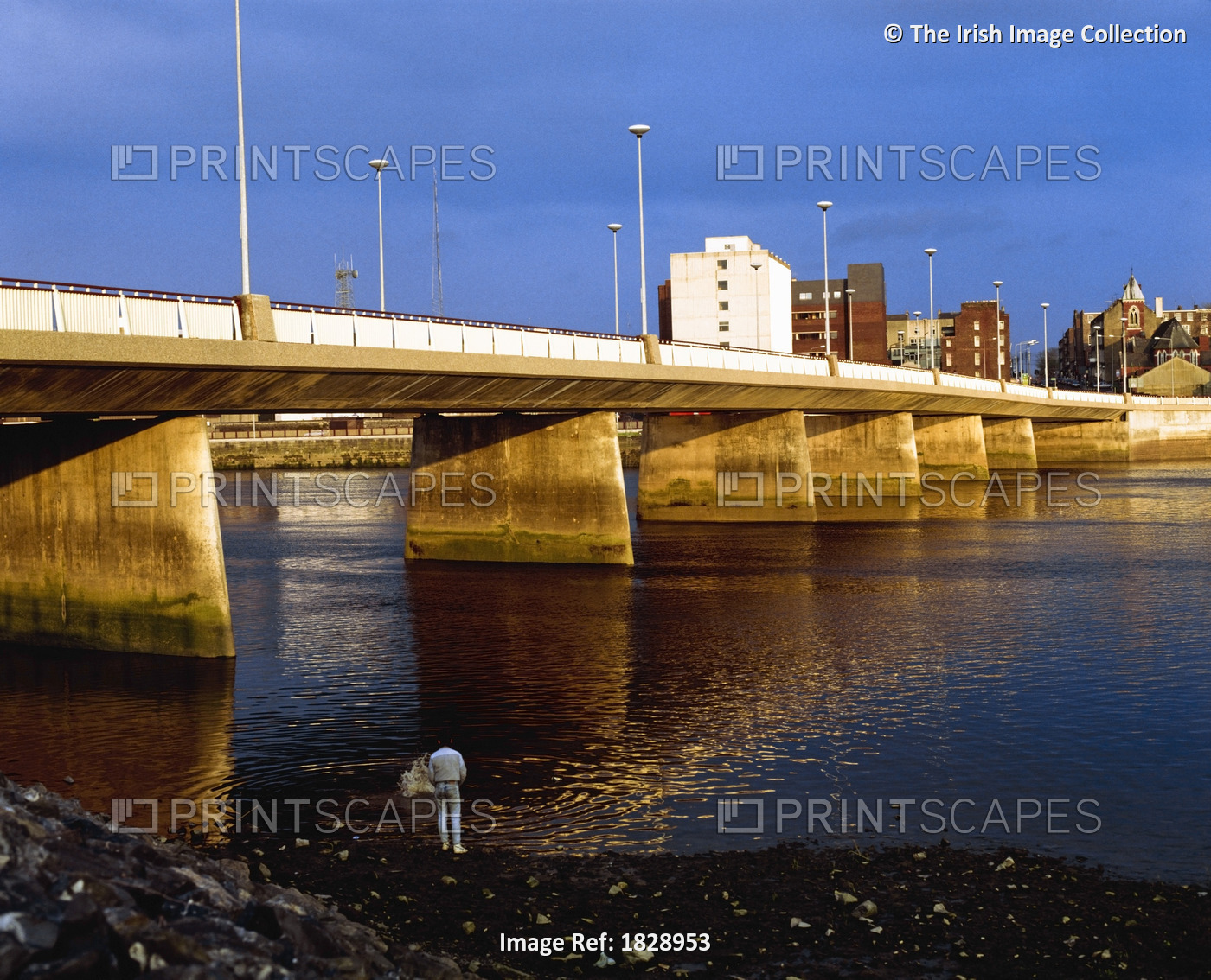 Limerick, Co Limerick, Ireland, River Shannon, New Bridge
