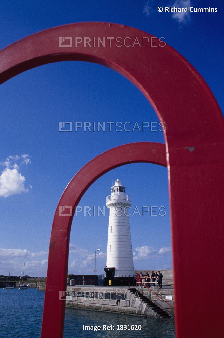 Donaghadee Lighthouse, Ards Peninsula, County Down, Northern Ireland; Irish ...