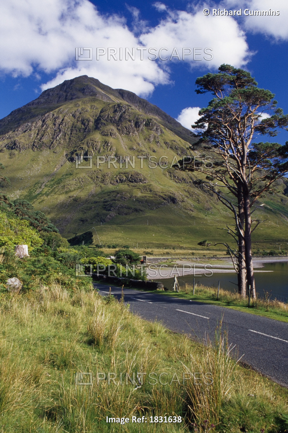 Ben Creggan Mountain, Doolough, County Mayo, Ireland; Mountain Landscape With ...