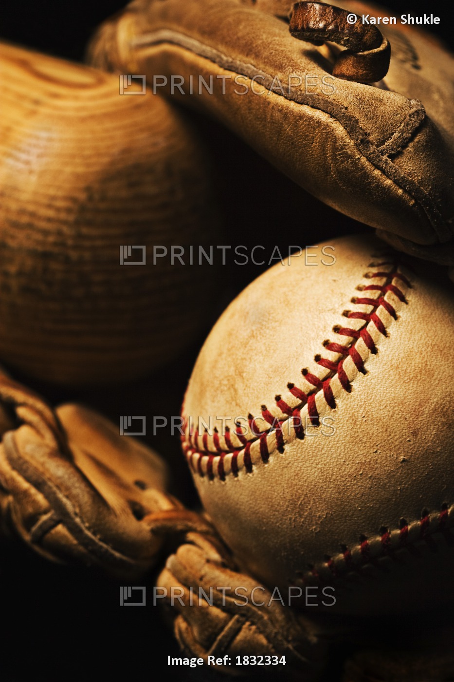 Baseball Bat, Ball, Glove