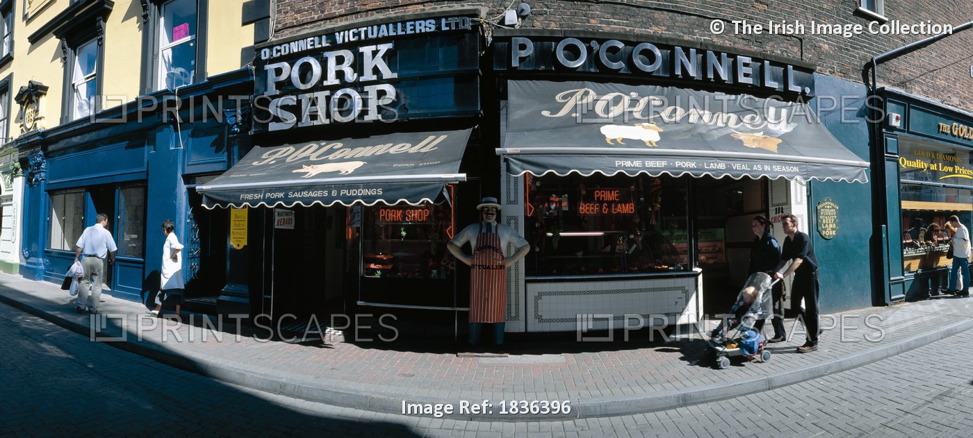 Limerick City,Co Limerick,Ireland; Traditional Irish Pork Shop
