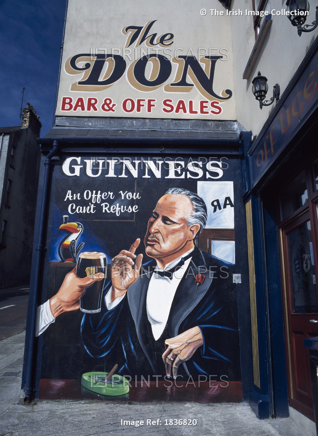 Derry City,Co Londonderry,Northern Ireland; Mural On A Traditional Pub