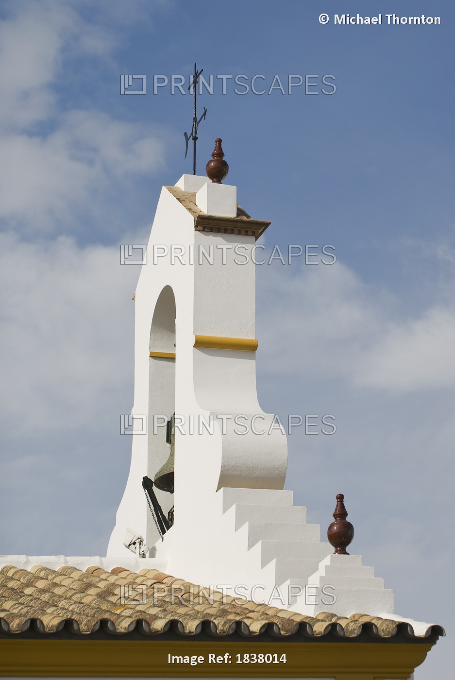 Andalucia, Spain; Church Bell Tower Against Sky
