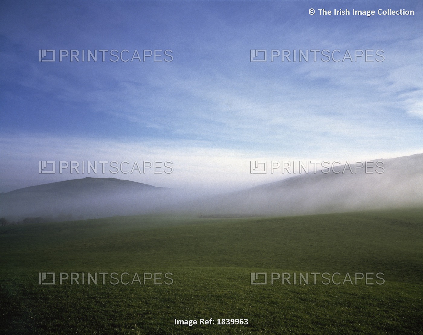 Mist In The Valley; Co Meath, Ireland