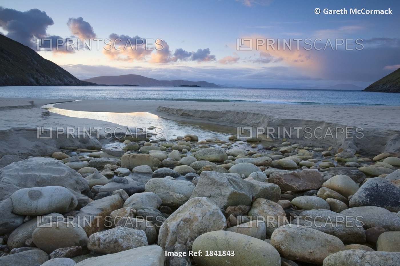 Keem Strand, Achill Island, Co Mayo, Ireland; Scenic View Of Keem Strand At ...