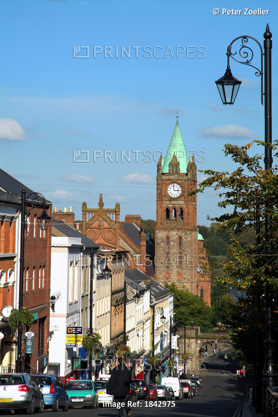 Londonderry, Co Londonderry, Ireland; Derry With The 19Th Century Guildhall In ...