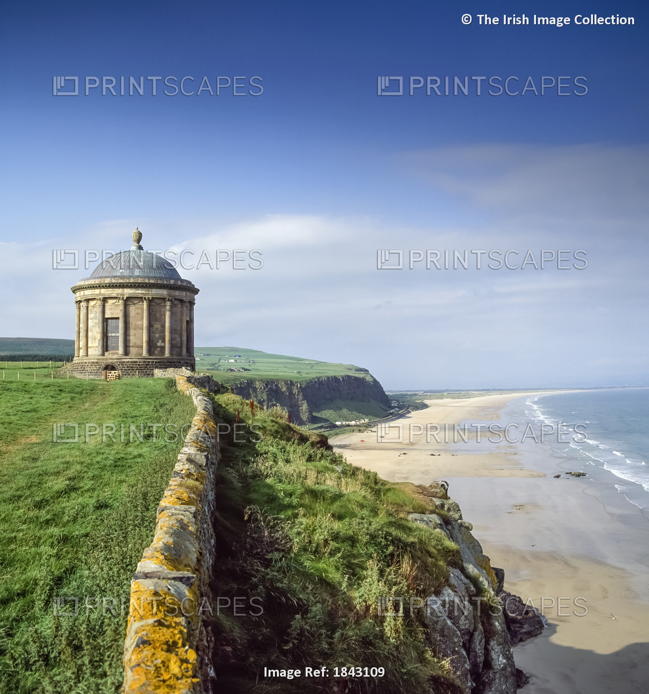 Mussenden Temple,Co Derry,Northern Ireland; Building At The Edge Of Cliff