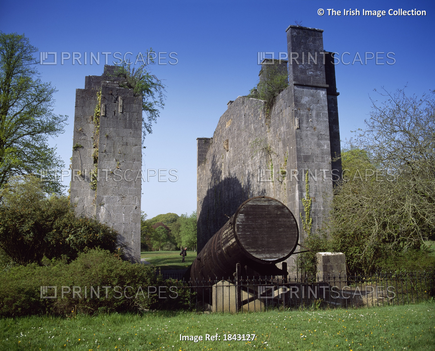 Exterior View Of Birr Castle Before Renovation; Birr Castle, Co Offaly, Ireland