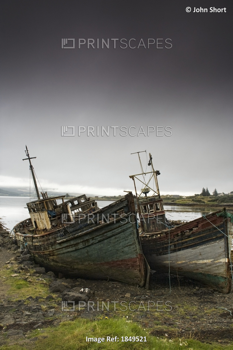 Scotland; Shipwreck On The Shore