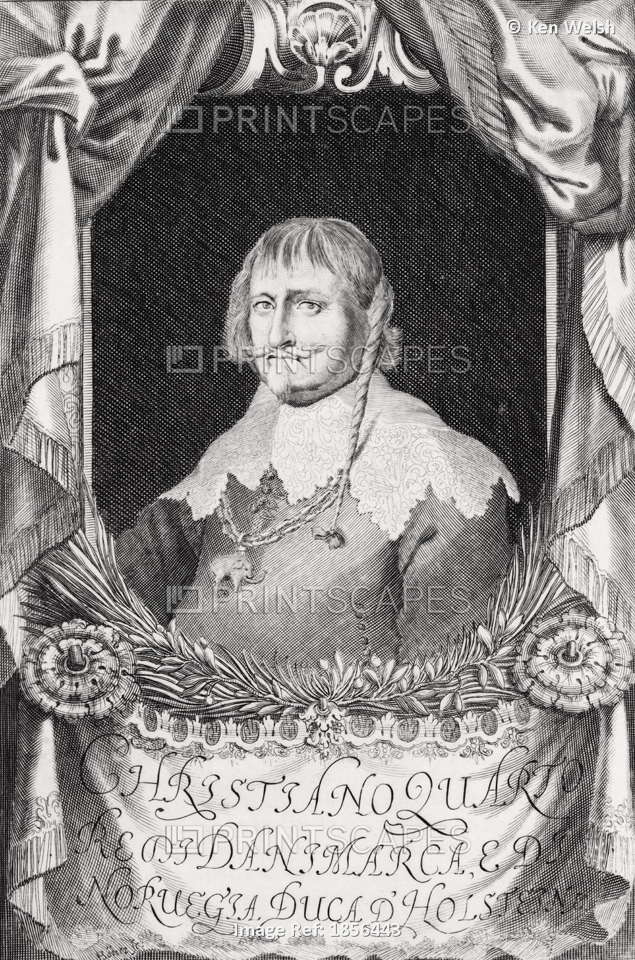 Christian Iv Of Denmark 1577 To 1648 King Of Denmark And Norway Duke Of ...
