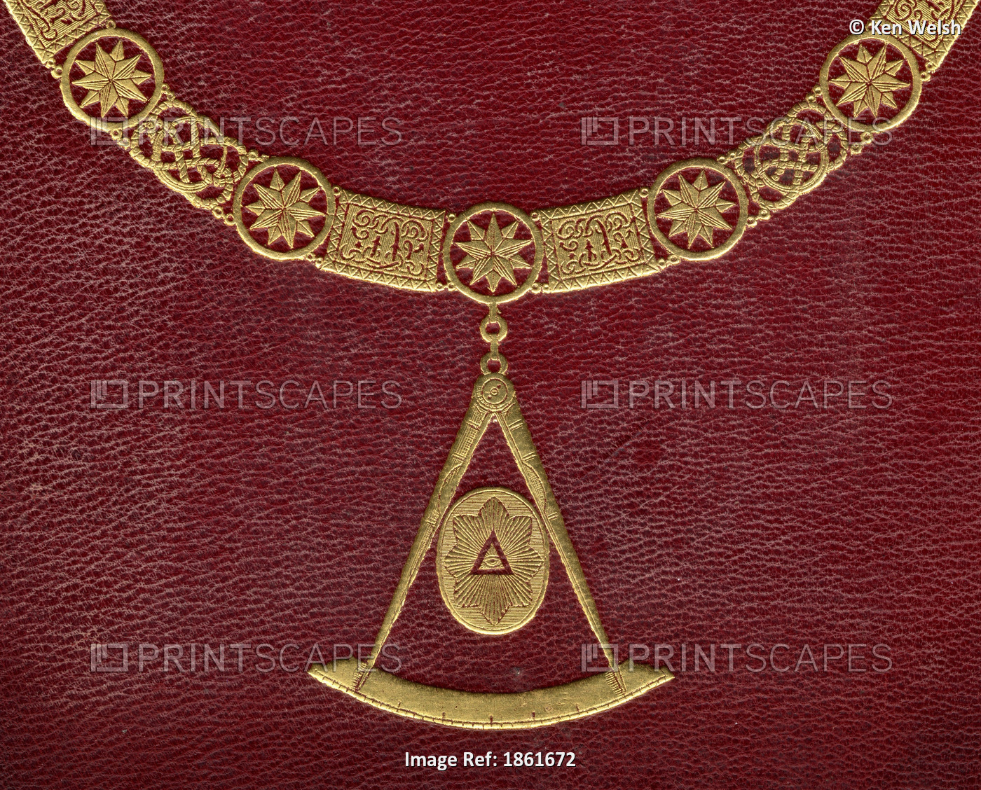 Masonic Symbols From Cover Of The History Of Freemasonry Published By Thomas C. ...