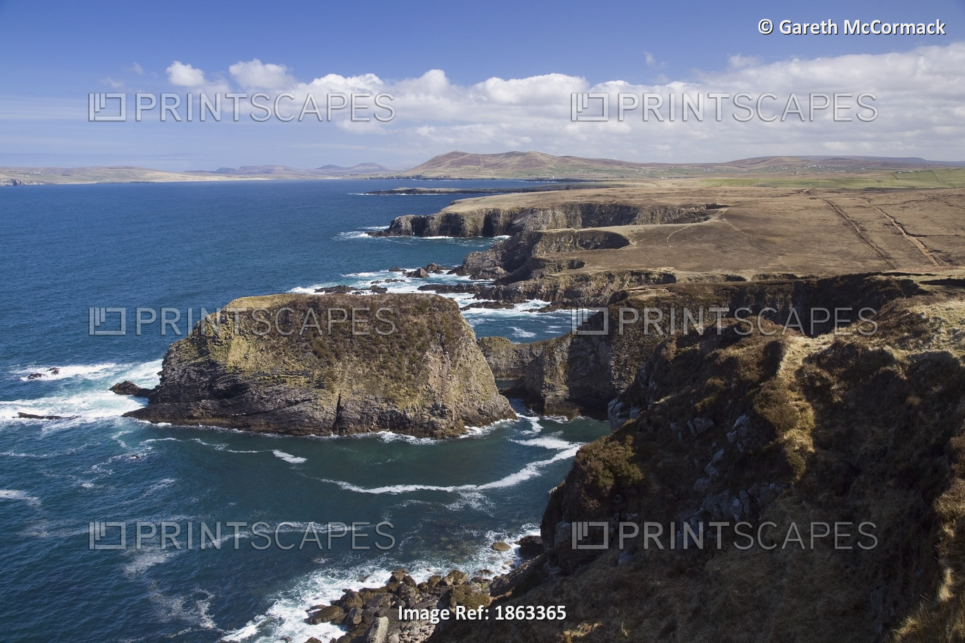 Sea Cliffs And Coastline Near Erris Head, County Mayo, Ireland