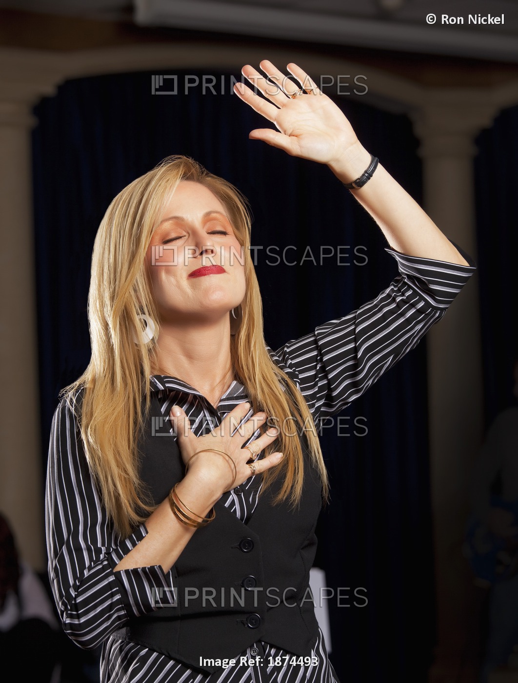 Fort Lauderdale, Florida, United States Of America; A Woman With Her Hand ...