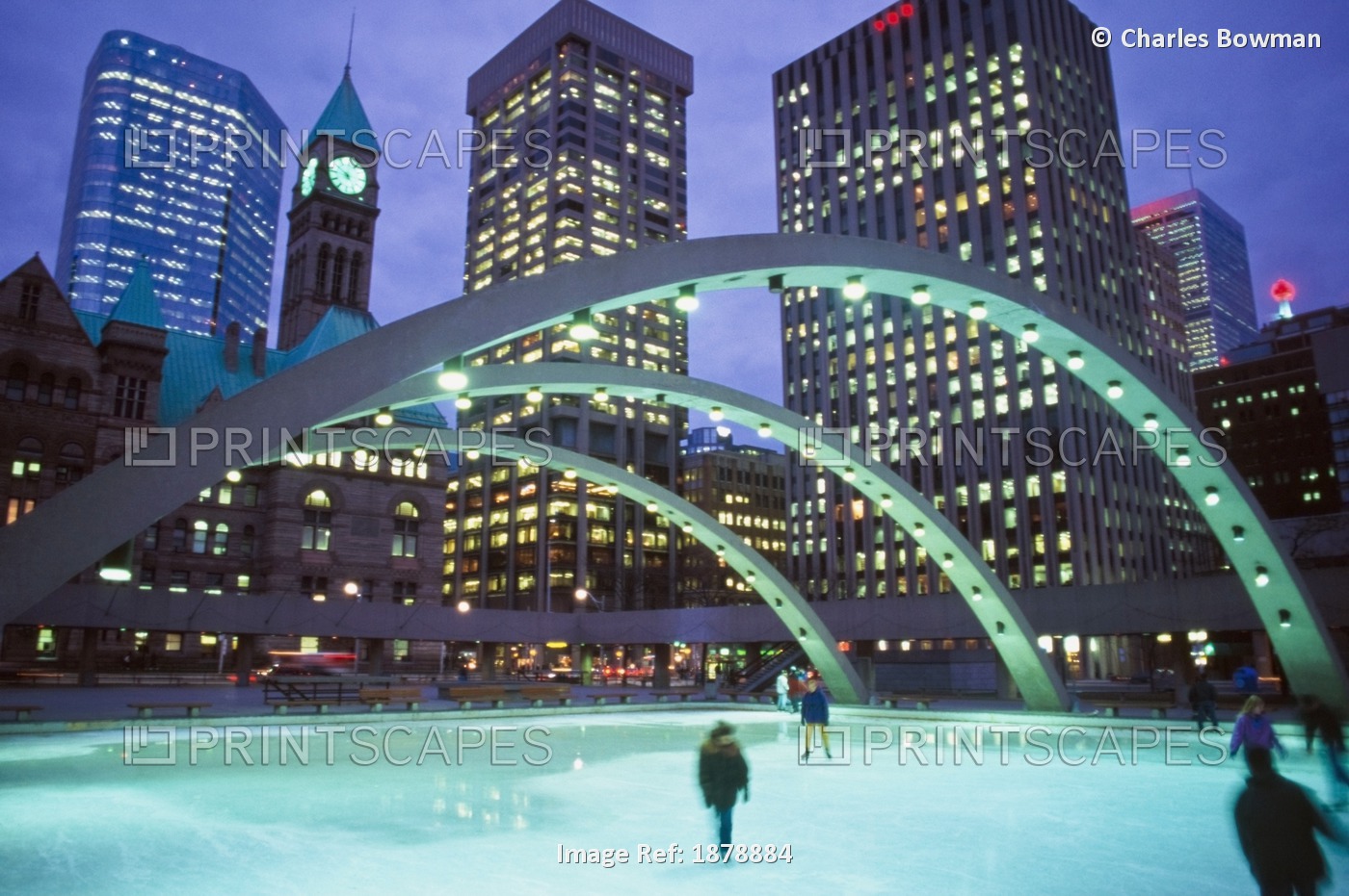People Ice Skating In Toronto