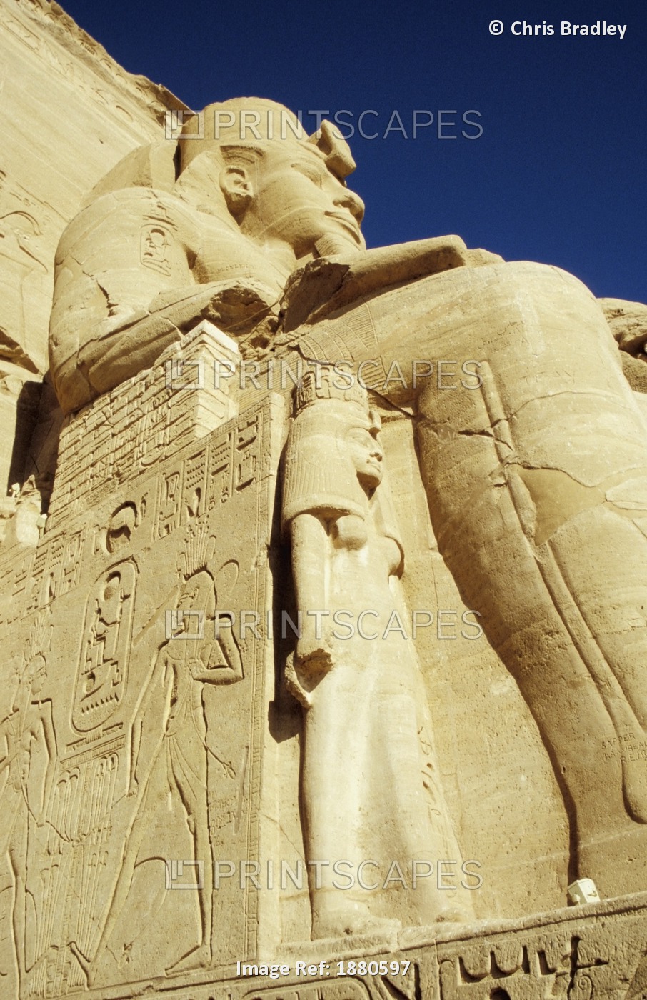 Statue Of Ramses Ii And Wife At Great Temple Of Ramses Ii, Abu Simbel