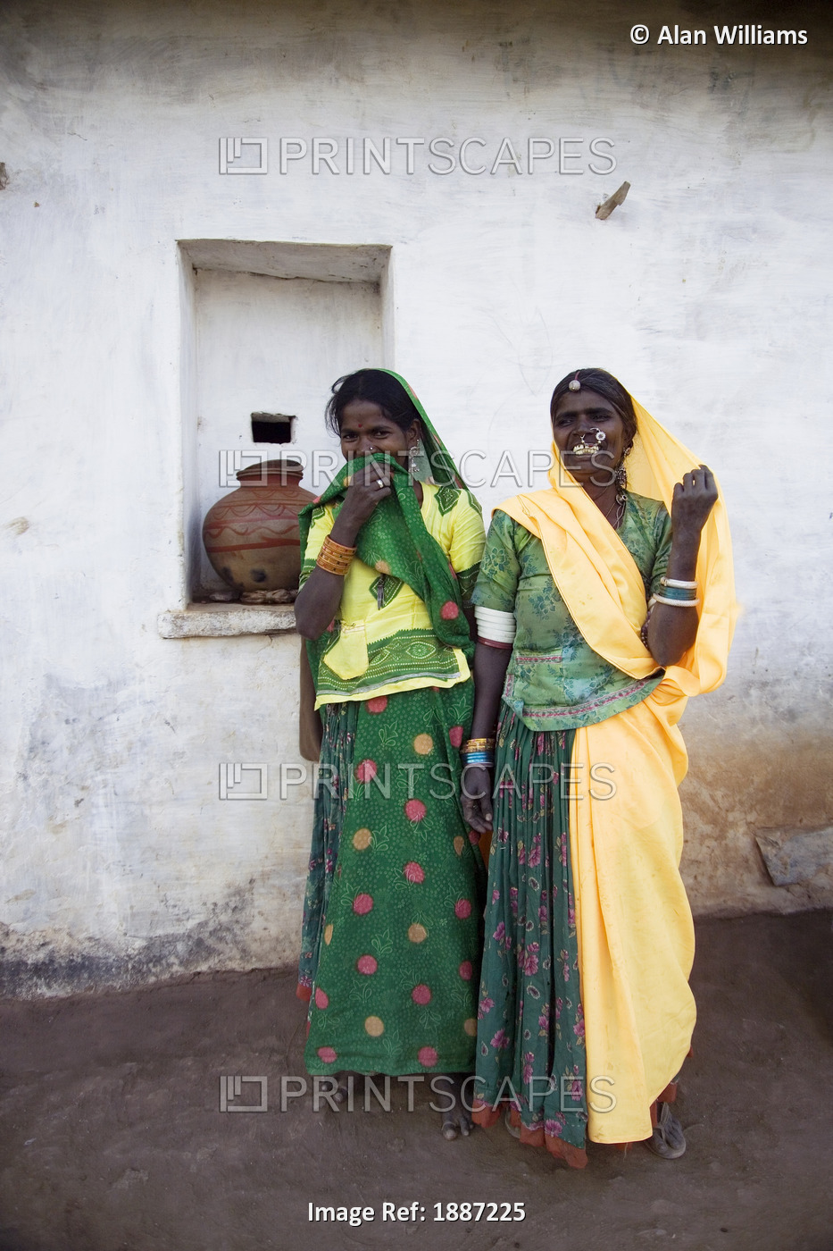Two Rajasthani Women In Saris
