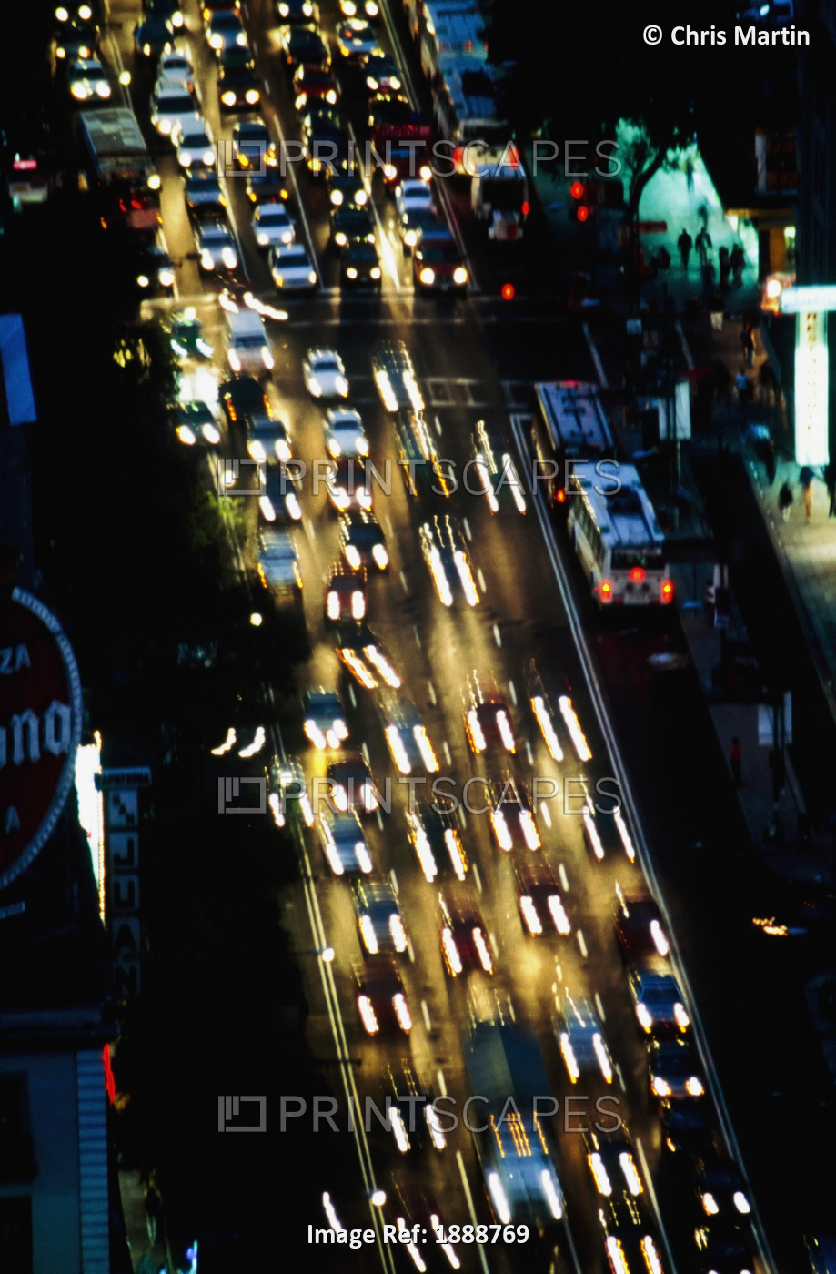Blurred Traffic At Night